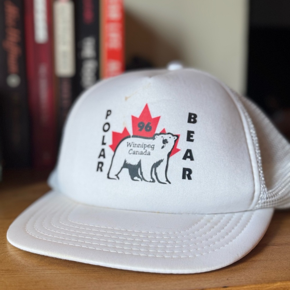 White AJM Headwear Cap